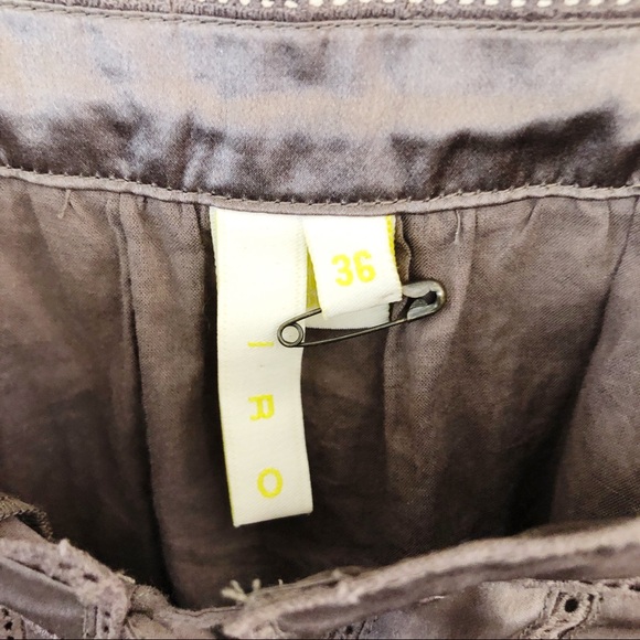 IRO Square Neckline Cotton Blouse Casual Top - Picture 4 of 8